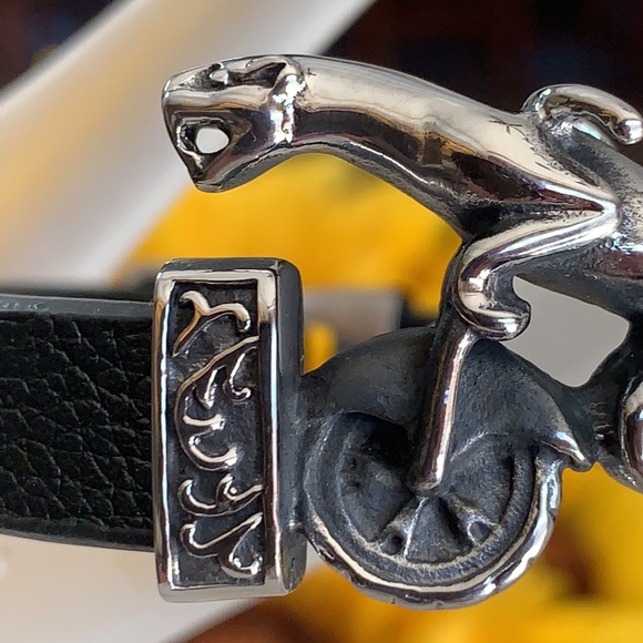 New Men’s Leather and Stainless Steel Bracelet - Picture 9 of 9